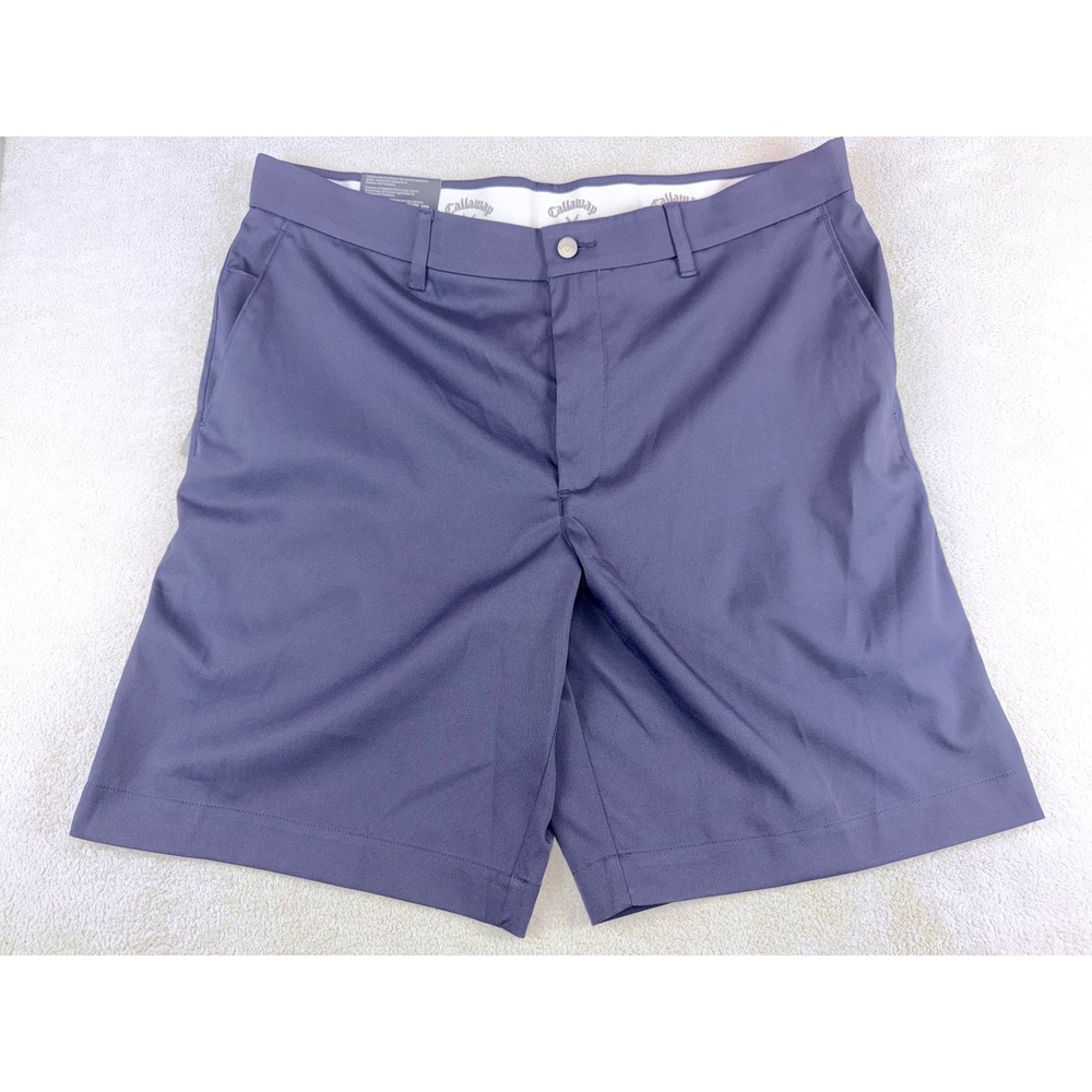 Callaway Mens Size 36 Opti-Dri Active Waistband Golf Shorts Navy Blue NWT